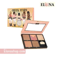 پالت رژگونه، برنزر و هایلایتر Cheek Stars بنفیت